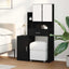 Klædeskab Sort eg 80 x 35 x 132 cm Konstrueret træ
