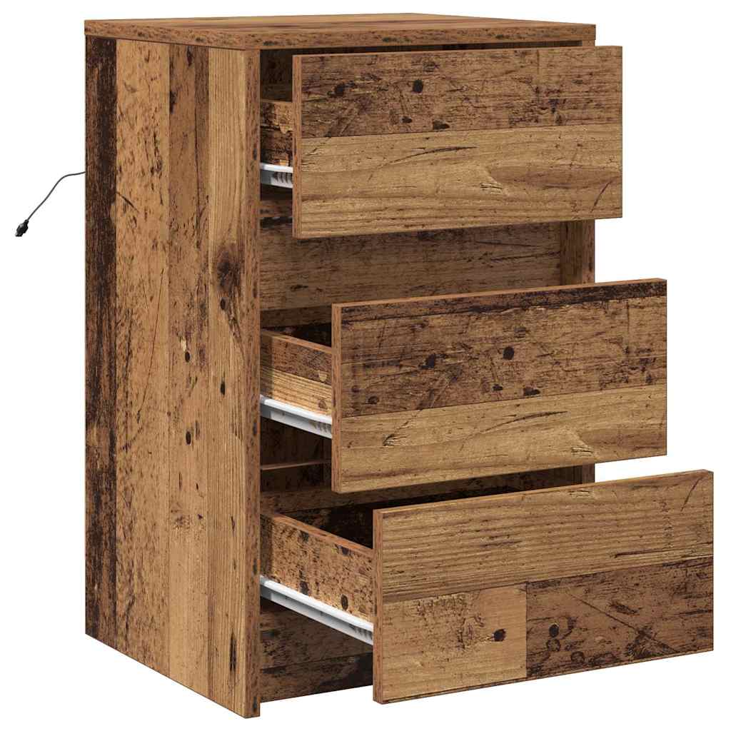 Natskab Gammelt træ 38 x 34 x 61 cm Konstrueret træ