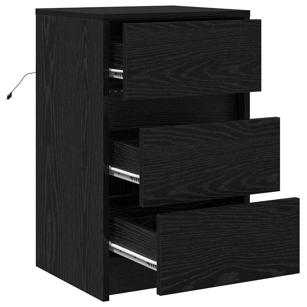 Natskab Sort eg 38 x 34 x 61 cm Konstrueret træ