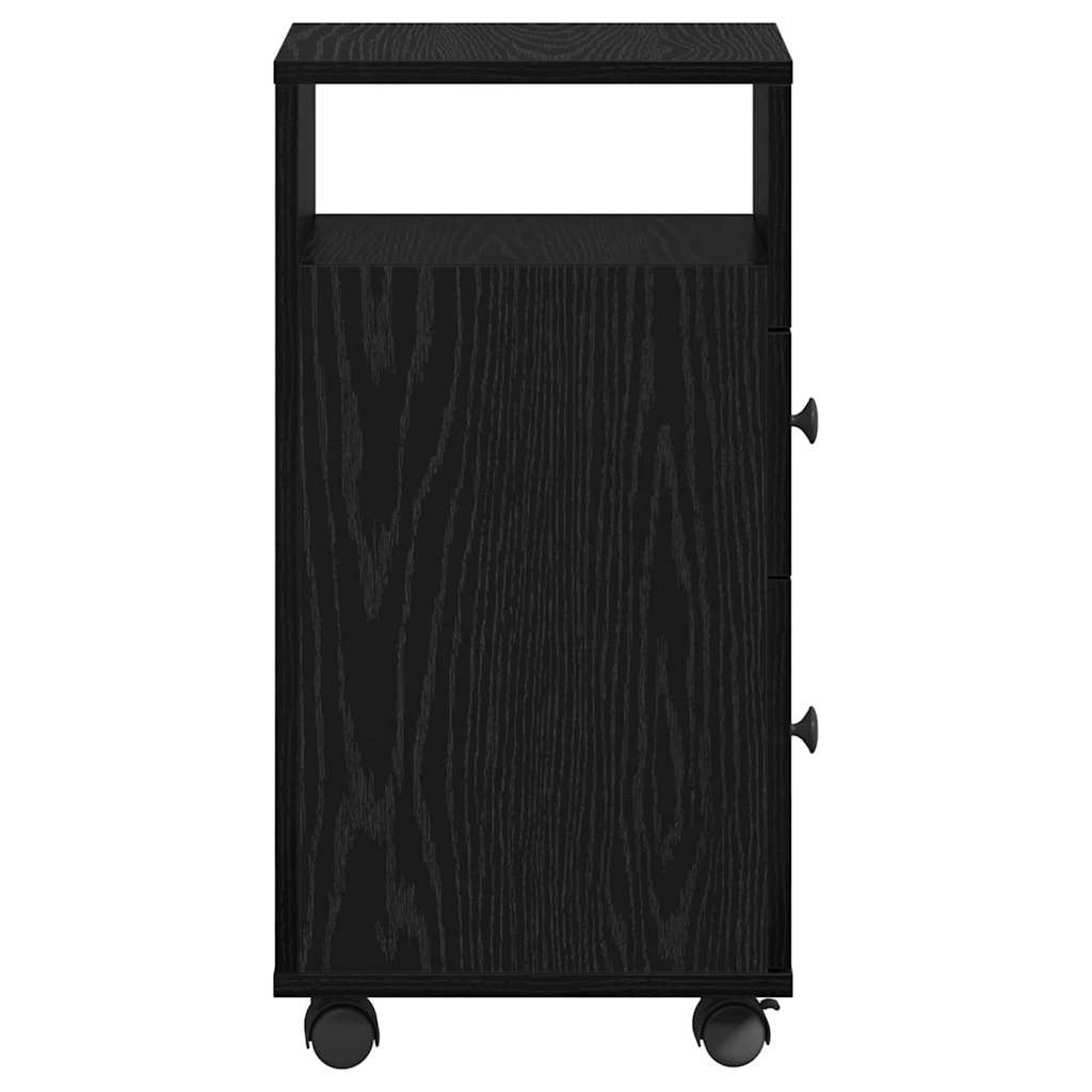 Badeværelsesmøbel sæt 33 x 23 x 65 cm Konstrueret træ Sort eg
