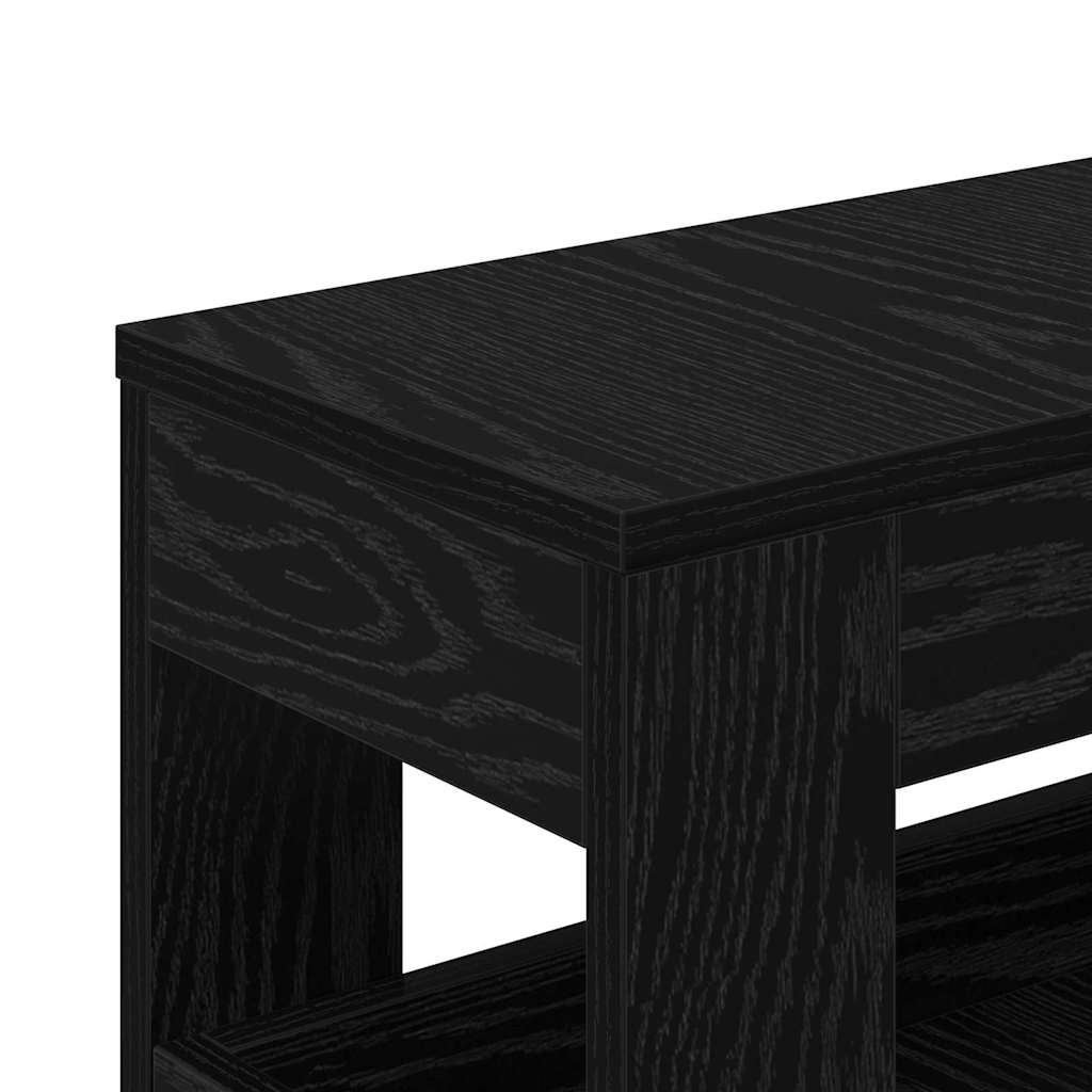 Badeværelsesmøbel sæt 65 x 23 x 87 cm Konstrueret træ Sort eg
