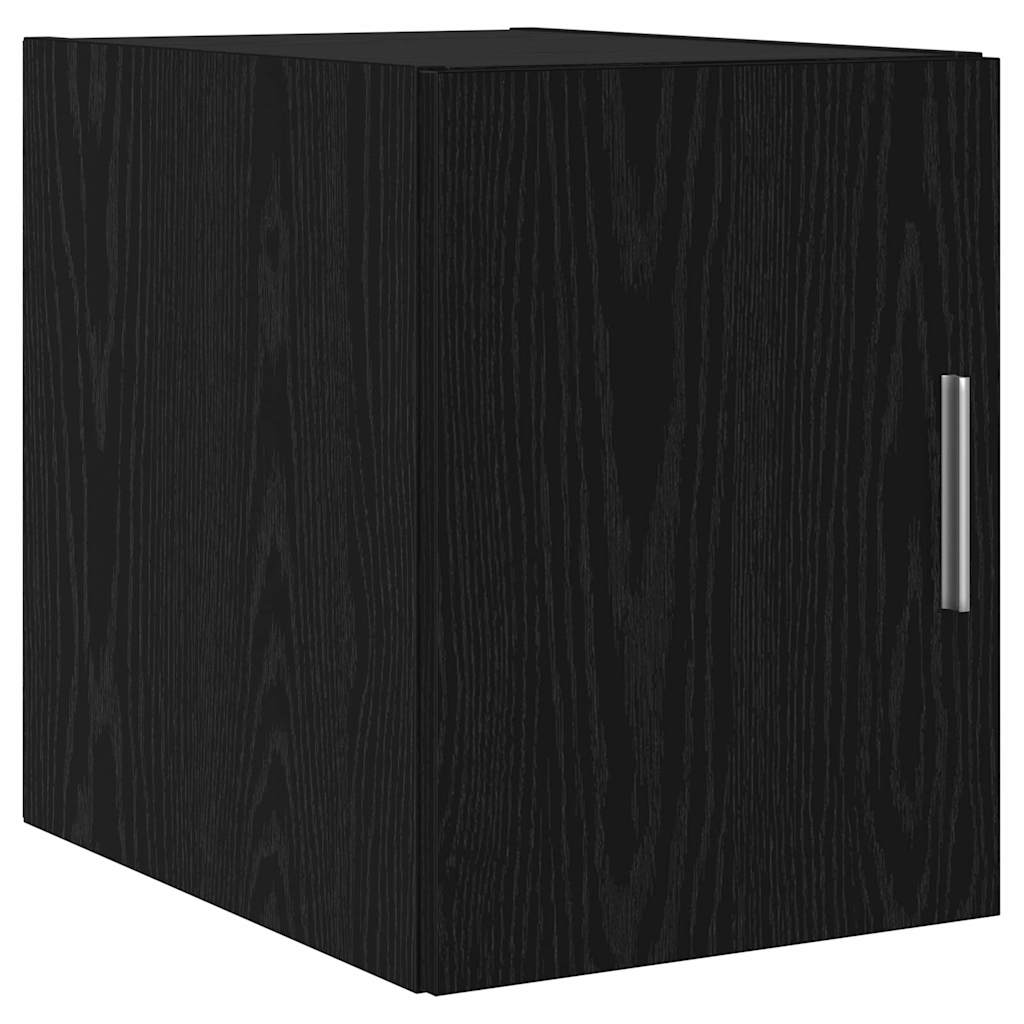 Vægmonteret skab Sort eg 30 x 42,5 x 39,5 cm Konstrueret træ