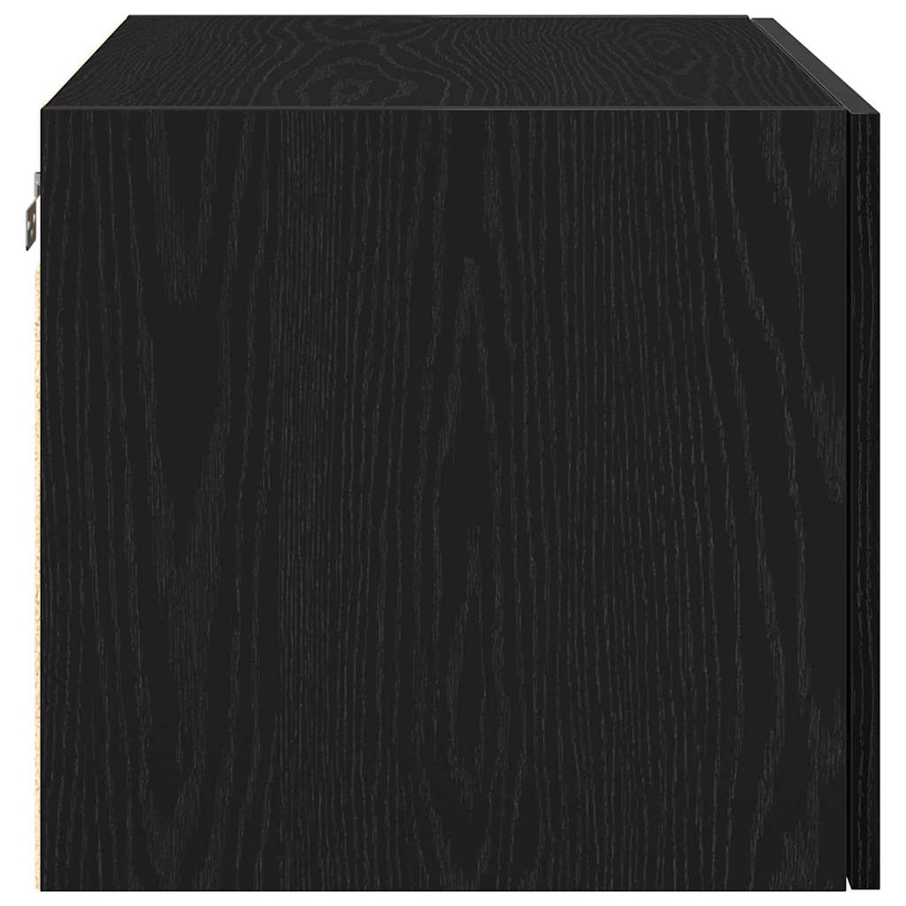 Vægskab Sort eg 70 x 42.5 x 40 cm Konstrueret træ