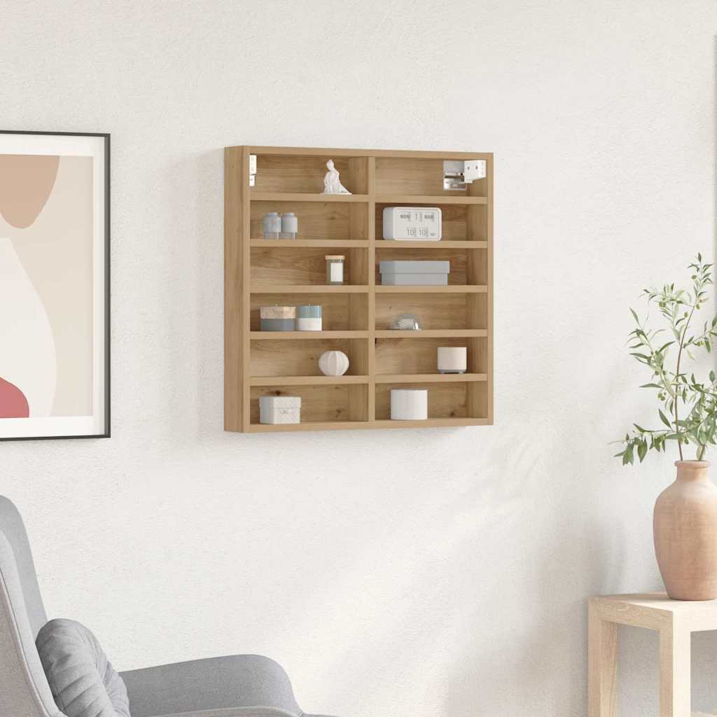 Display Skab Vægmonteret Artisan Egetræ 60 x 8,5 x 58 cm