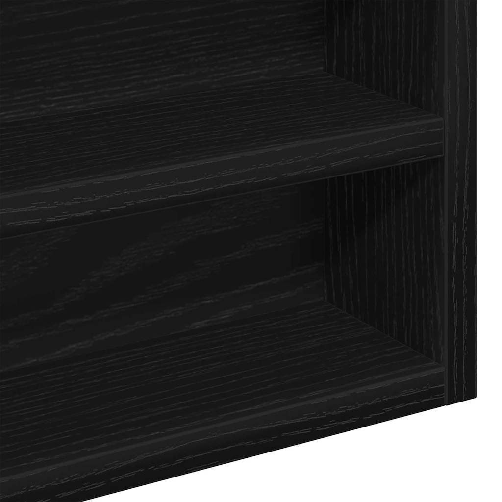 Display Skab Vægmonteret Sort eg 60 x 8,5 x 58 cm