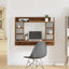 Væghængt skrivebord Gammelt træ 105 x 48 x 75 cm