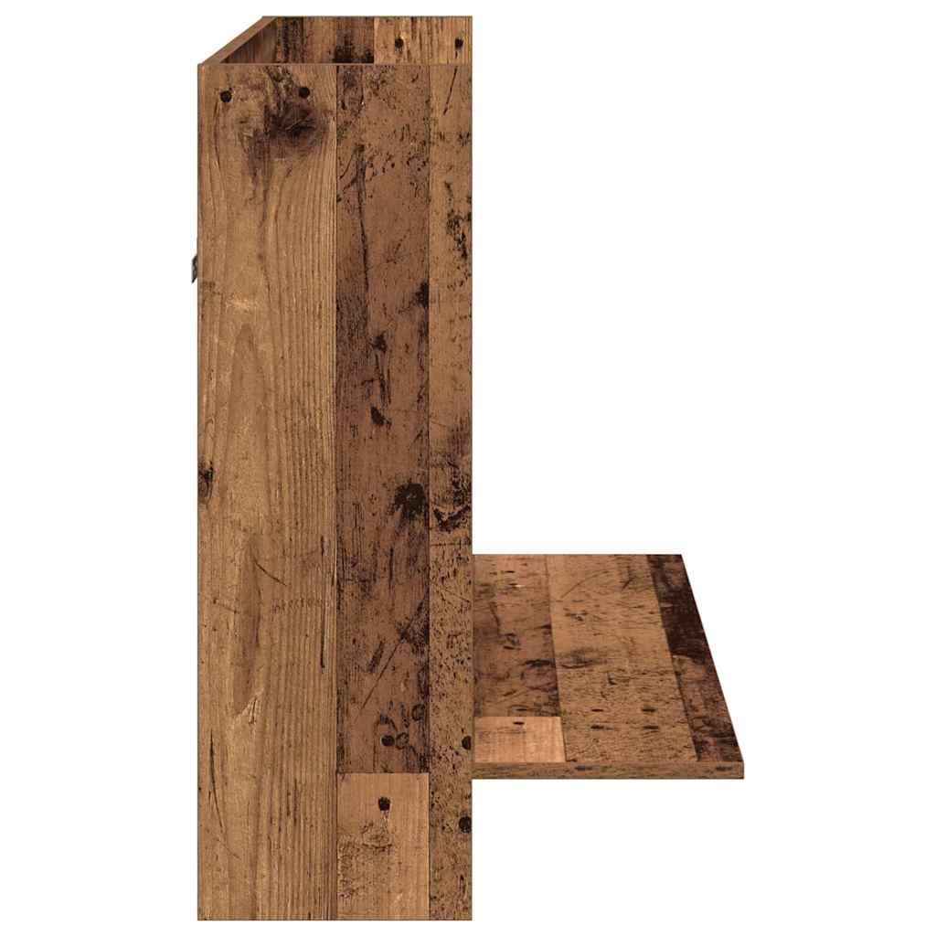 Væghængt skrivebord Gammelt træ 105 x 48 x 75 cm