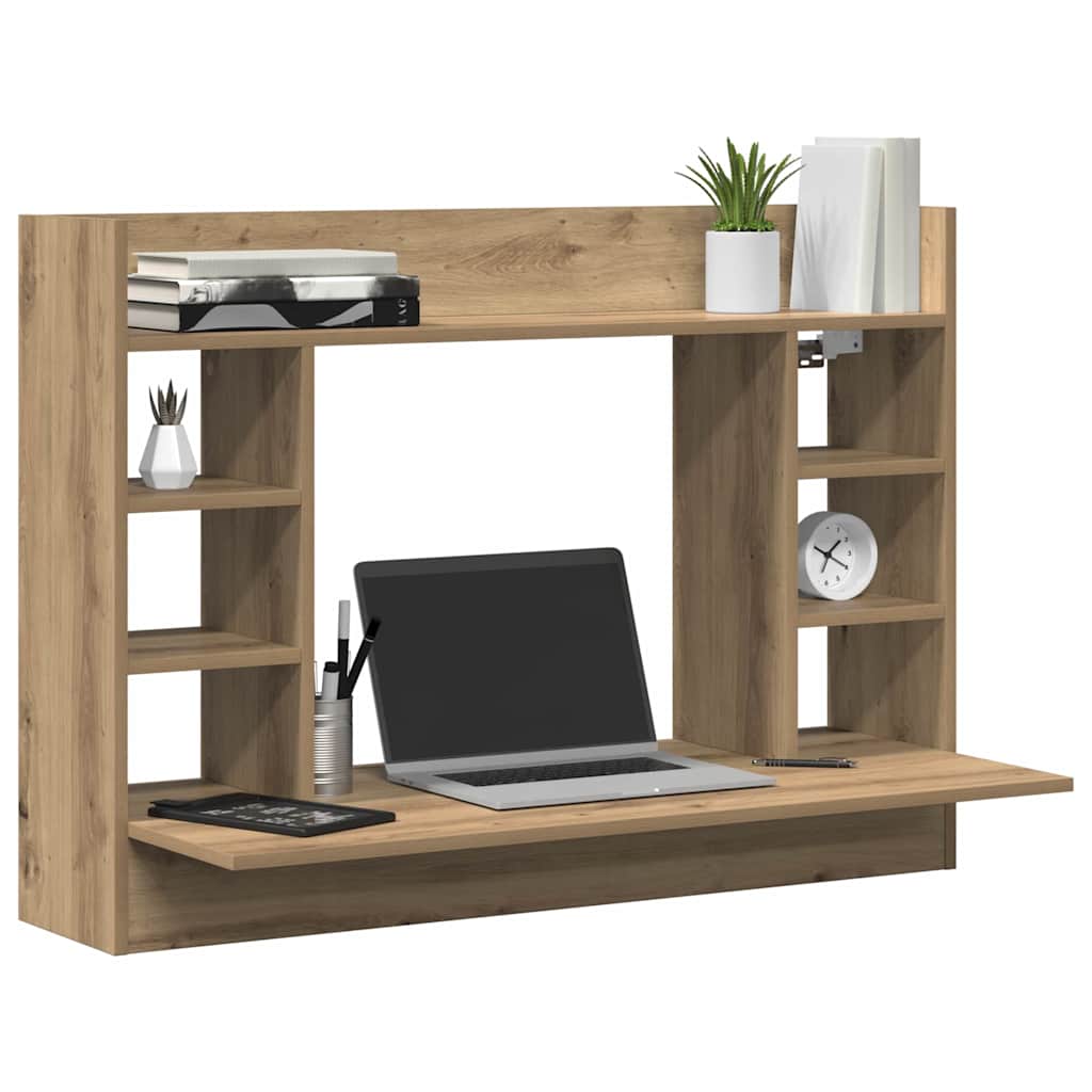 Væghængt skrivebord artisan eg 105 x 48 x 75 cm Konstrueret træ