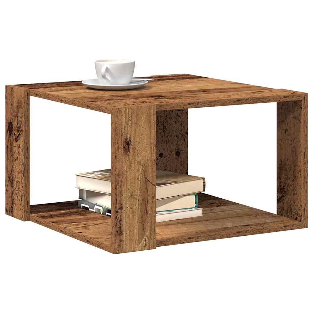 Sofabord Gammelt træ 51,5 x 51,5 x 30 cm Konstrueret træ