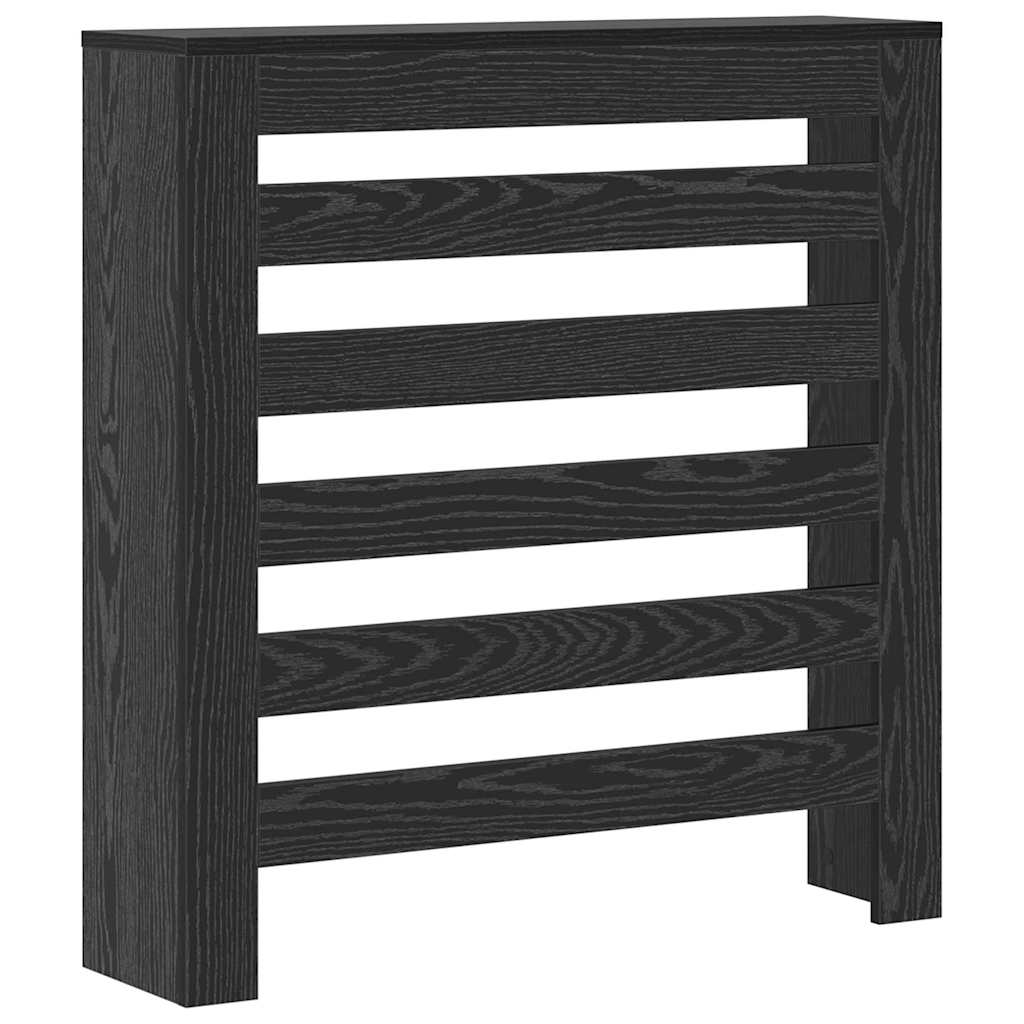 Radiatorcover Sort eg 78 x 20 x 82 cm Konstrueret træ