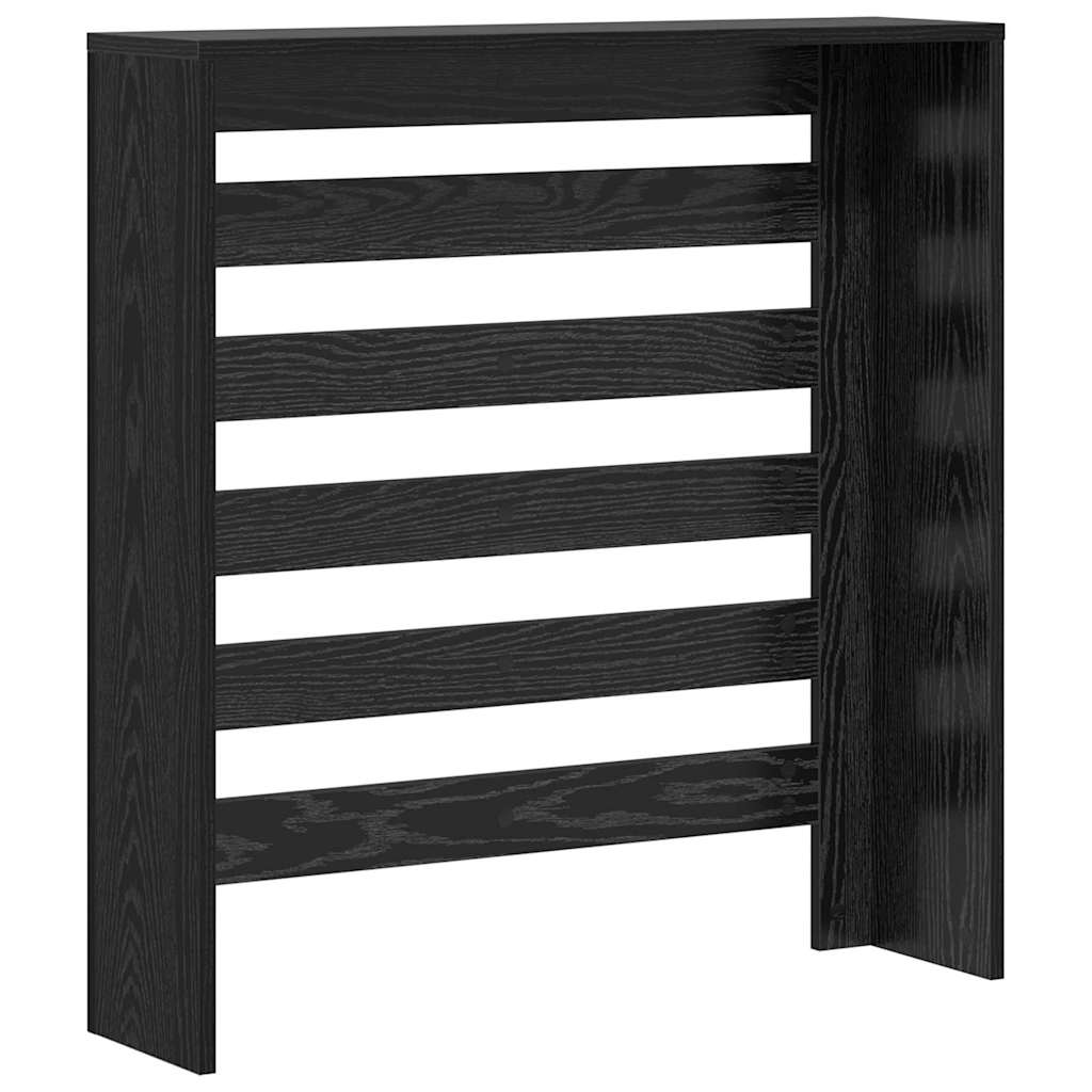 Radiatorcover Sort eg 78 x 20 x 82 cm Konstrueret træ