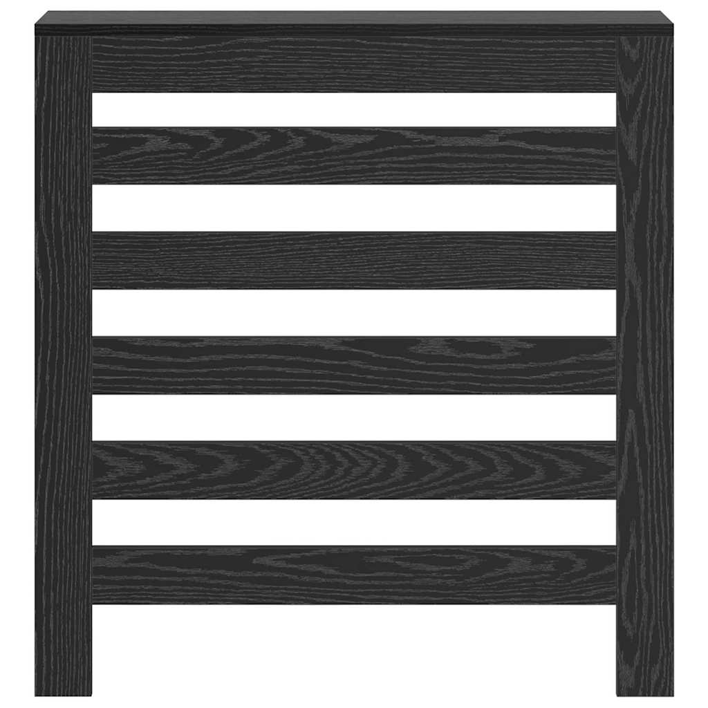 Radiatorcover Sort eg 78 x 20 x 82 cm Konstrueret træ