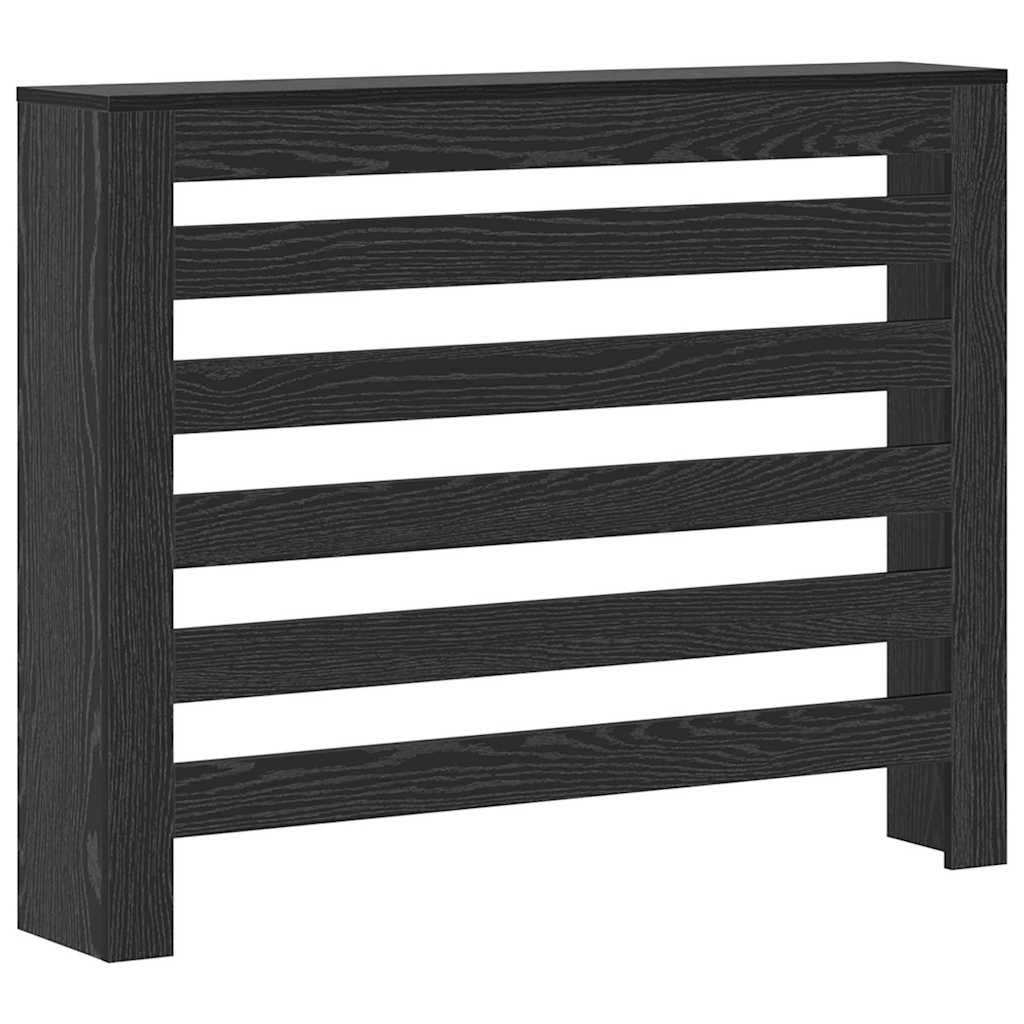 Radiatorcover Sort eg 104 x 20 x 82 cm Konstrueret træ