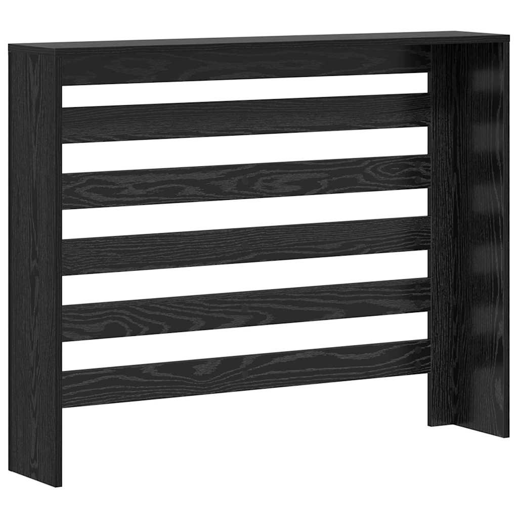 Radiatorcover Sort eg 104 x 20 x 82 cm Konstrueret træ