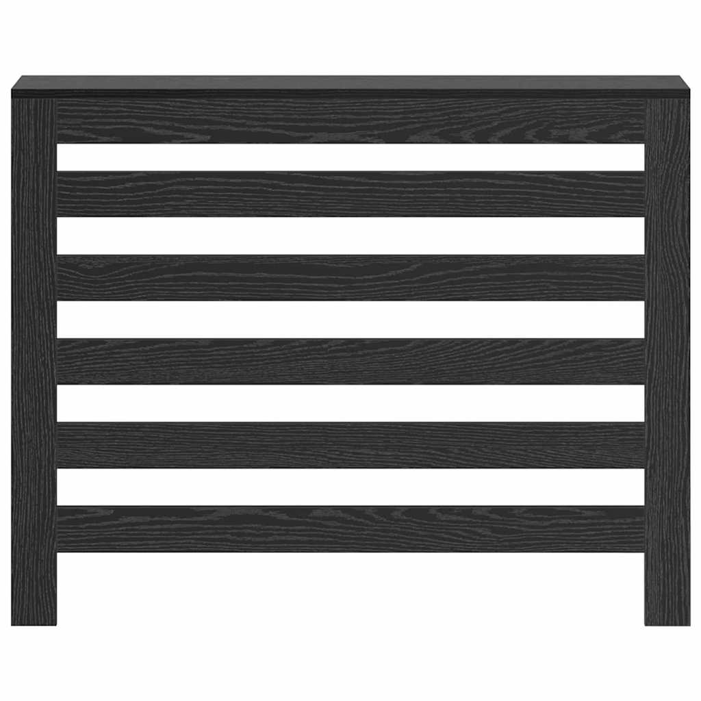 Radiatorcover Sort eg 104 x 20 x 82 cm Konstrueret træ