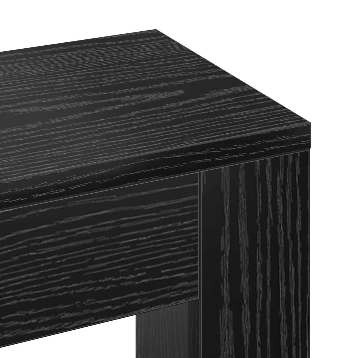 Radiatorcover Sort eg 175 x 20 x 82 cm Konstrueret træ