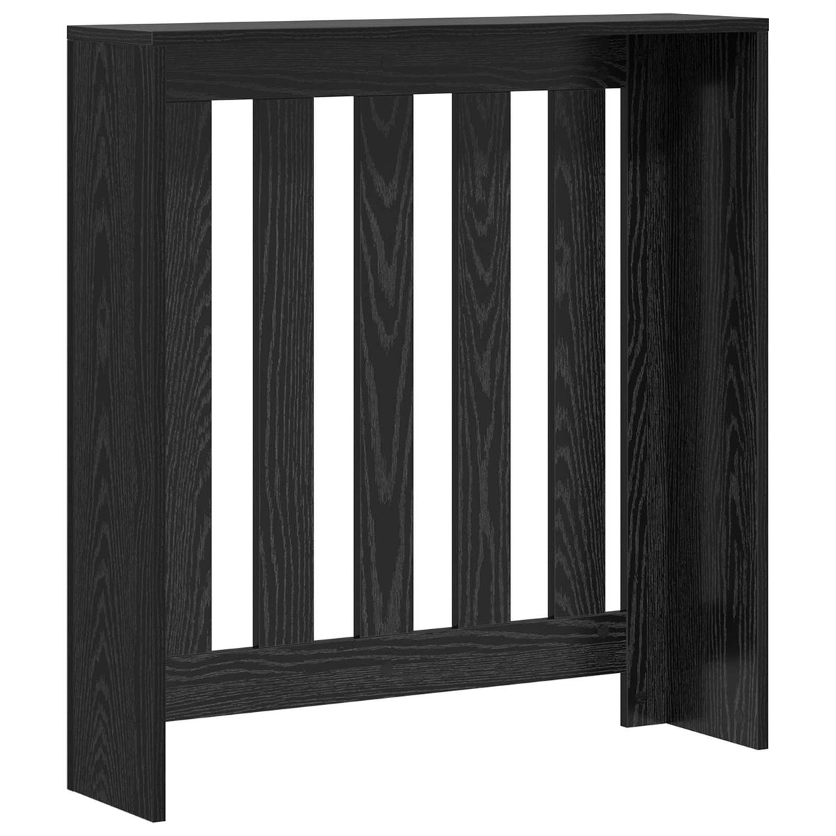 Radiatorcover Sort eg 78 x 20 x 82 cm Konstrueret træ