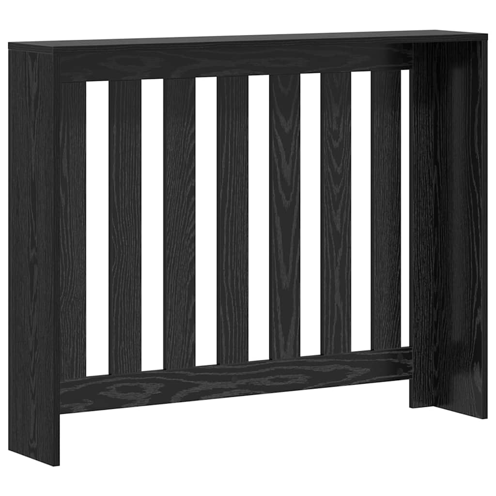 Radiatorcover Sort eg 104 x 20 x 82 cm Konstrueret træ