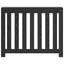 Radiatorcover Sort eg 104 x 20 x 82 cm Konstrueret træ