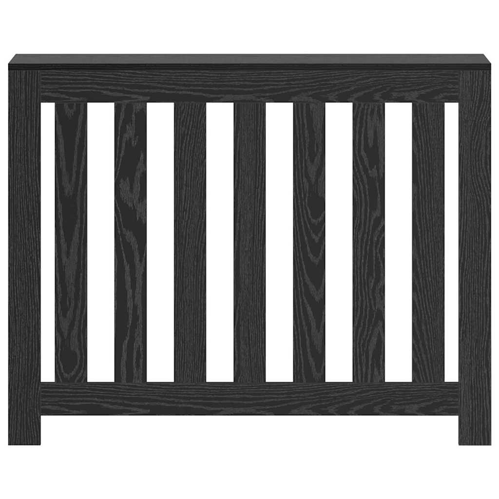 Radiatorcover Sort eg 104 x 20 x 82 cm Konstrueret træ