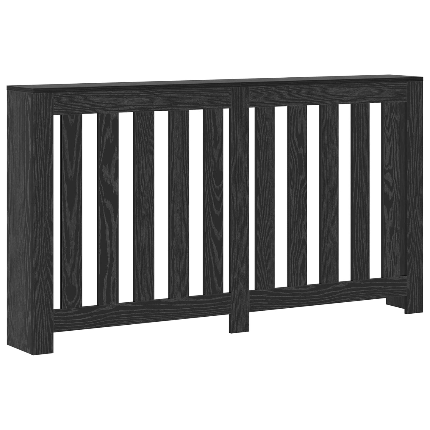 Radiatorcover Sort eg 149 x 20 x 82 cm Konstrueret træ