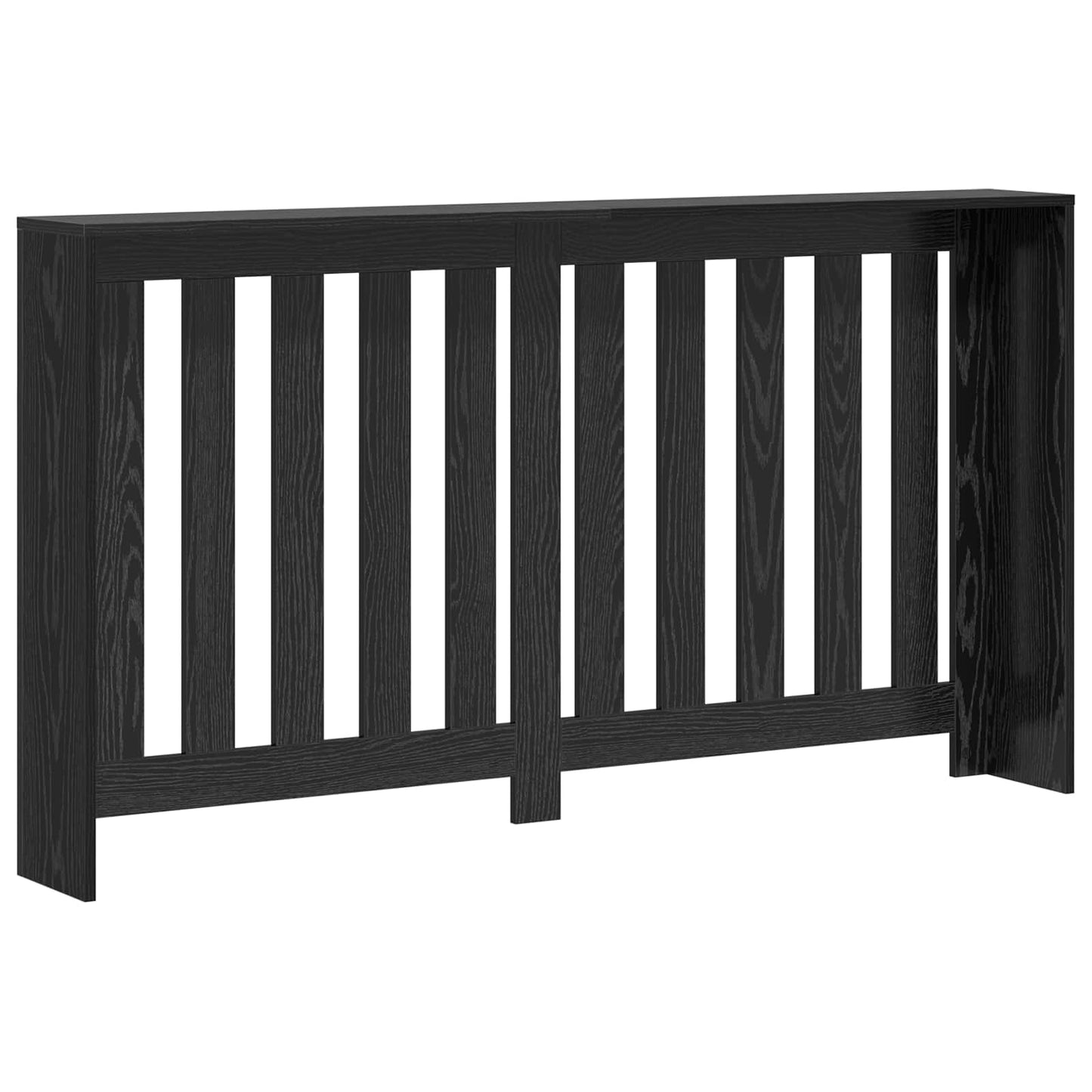 Radiatorcover Sort eg 149 x 20 x 82 cm Konstrueret træ