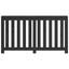 Radiatorcover Sort eg 149 x 20 x 82 cm Konstrueret træ