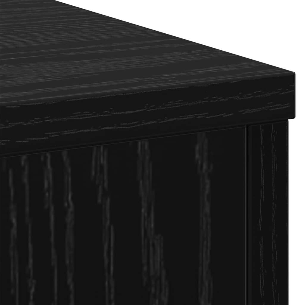 Planteholder 2 stk. Sort eg 25 x 25 x 80 cm Konstrueret træ