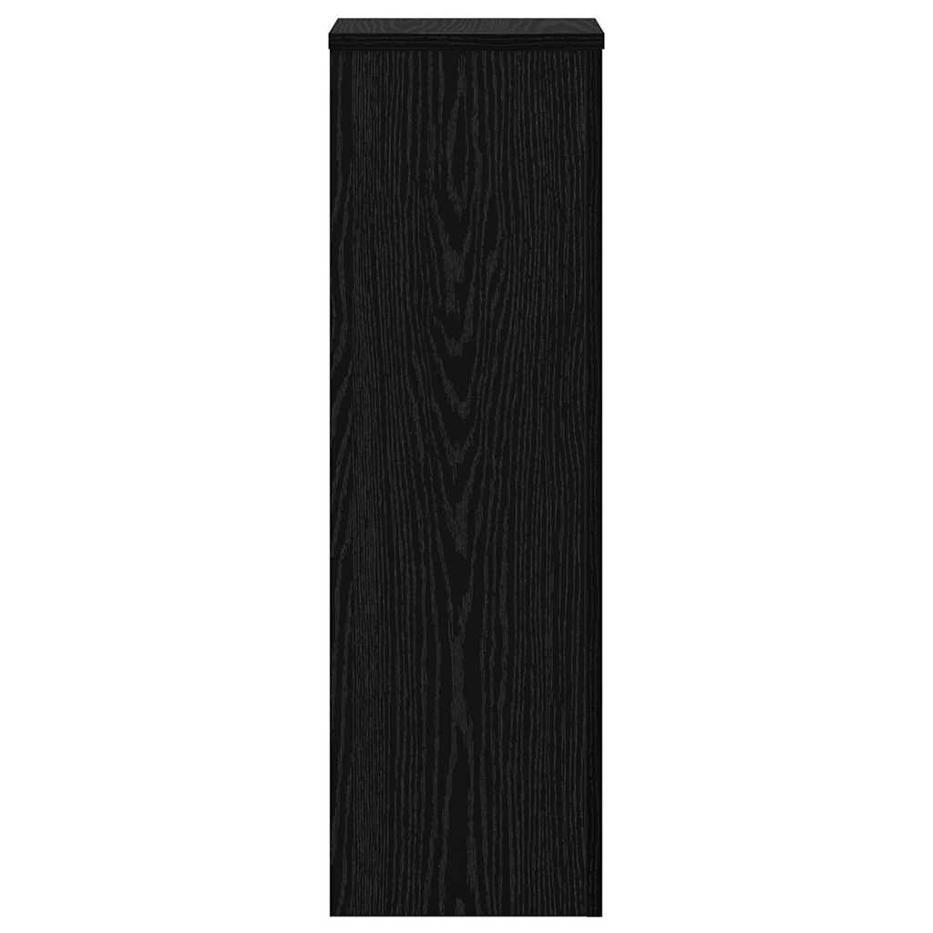 Planteholder 2 stk. Sort eg 25 x 25 x 80 cm Konstrueret træ