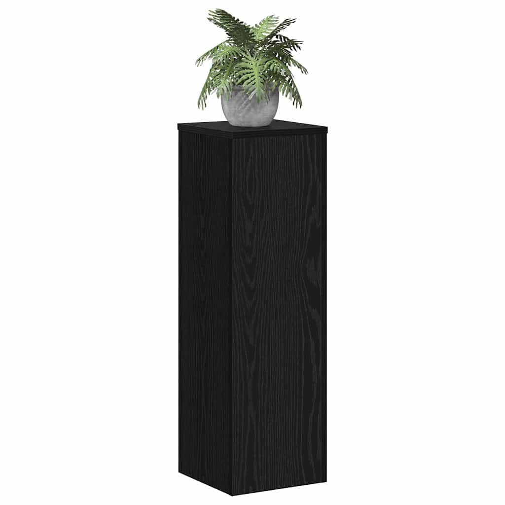 Planteholder 2 stk. Sort eg 25 x 25 x 80 cm Konstrueret træ