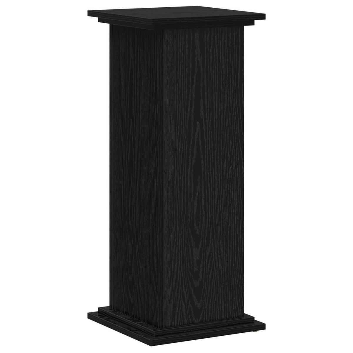 Planteholder Sort eg 33 x 33 x 80 cm Konstrueret træ