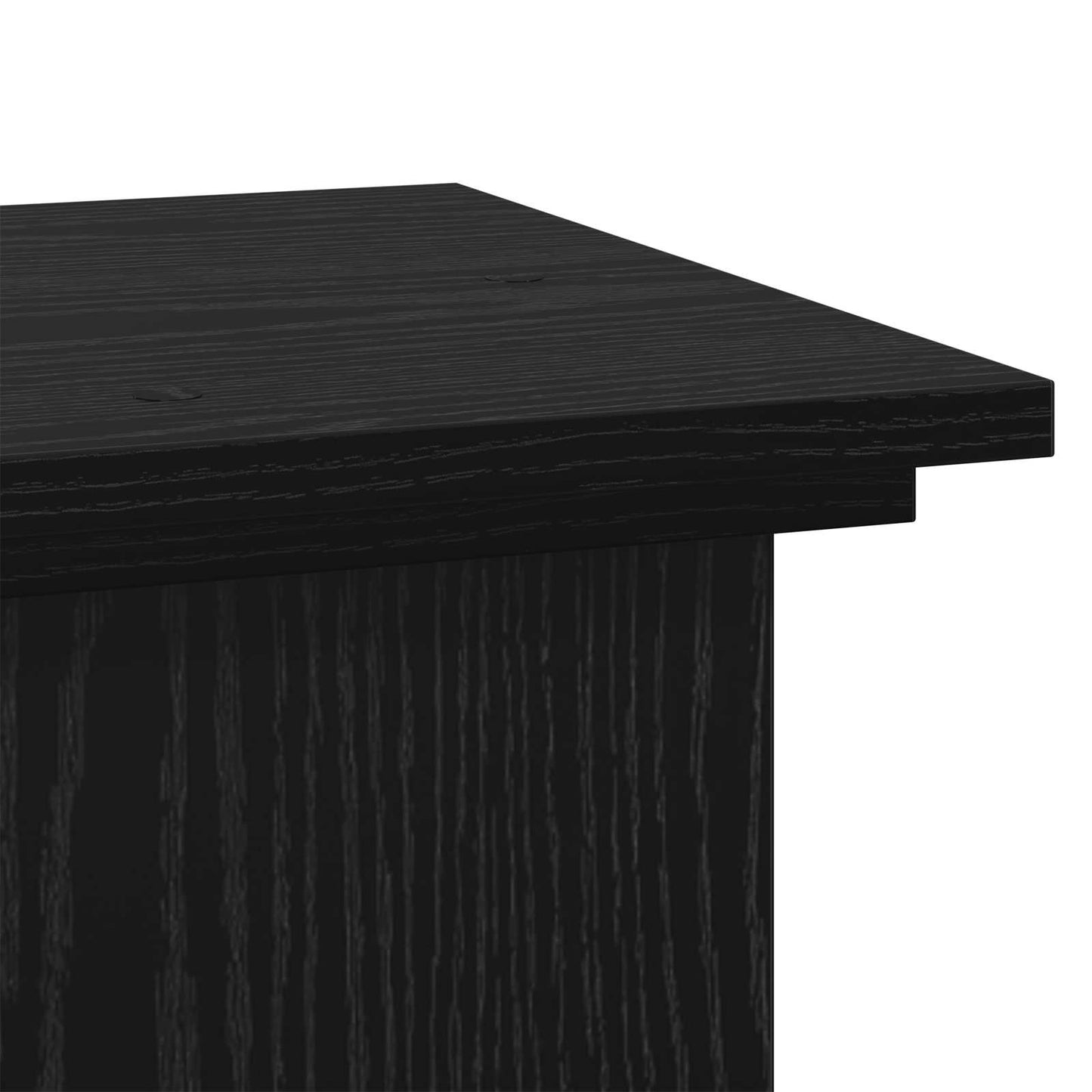 Planteholder Sort eg 33 x 33 x 100 cm Konstrueret træ