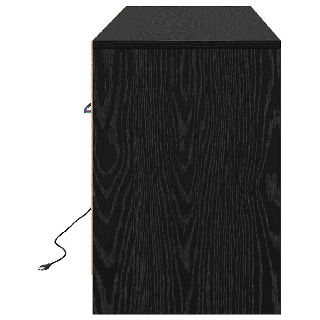 TV Enheder 139,5 x 34 x 50 cm Sort Konstrueret træ