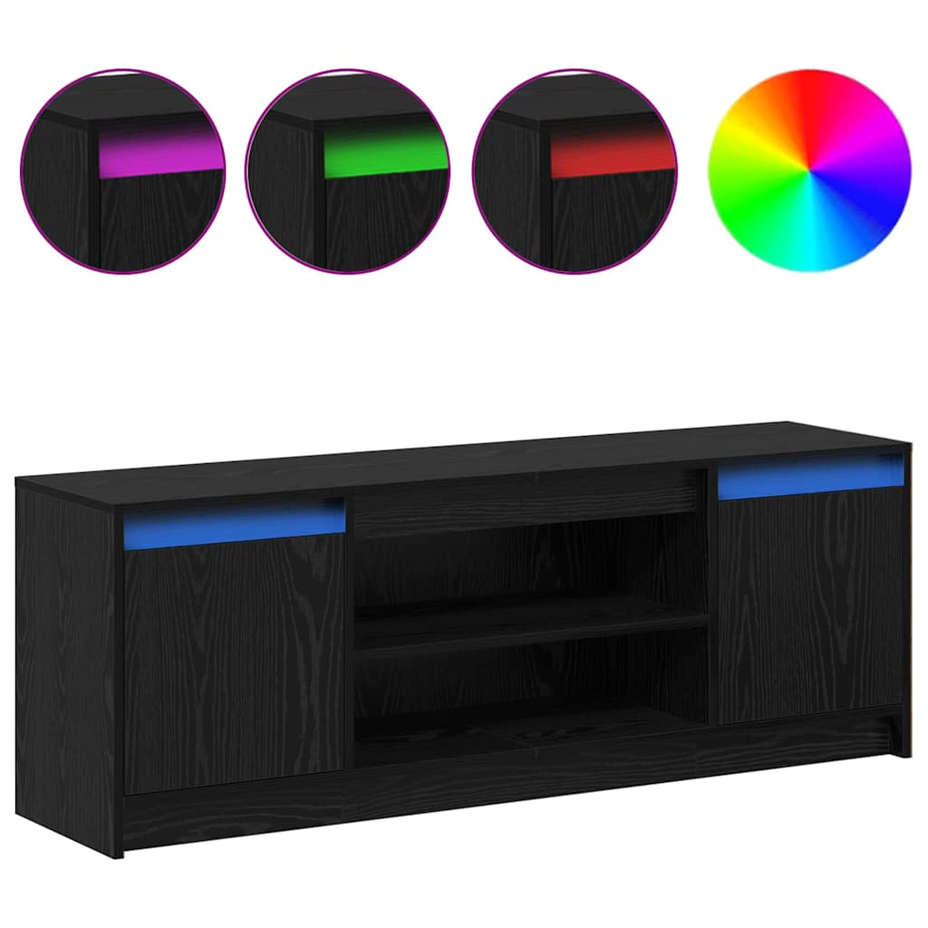 TV Enheder 139,5 x 34 x 50 cm Sort Konstrueret træ