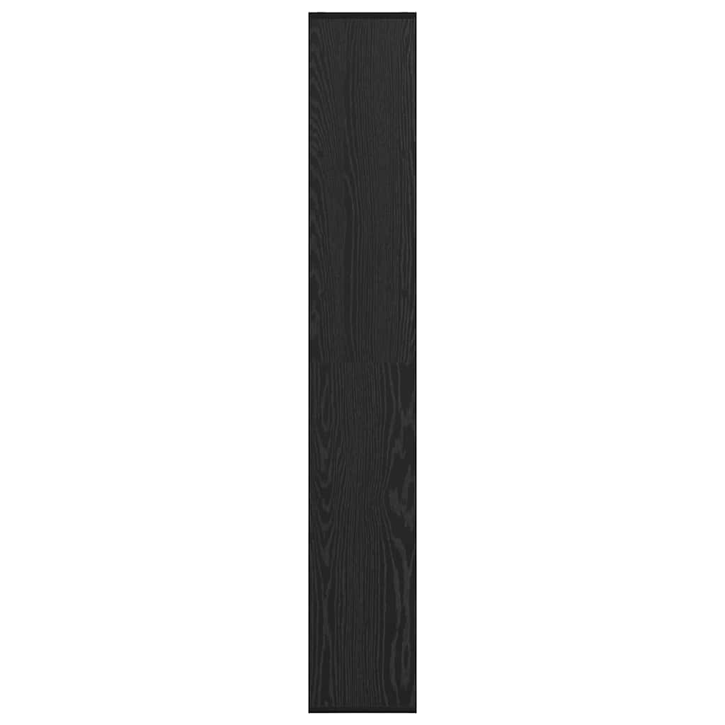 Bogskab 8 niveauer 67 x 25 x 162 cm Konstrueret træ Sort eg