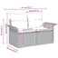 Havesofa Sæt 10 stk. Beige polyrattan