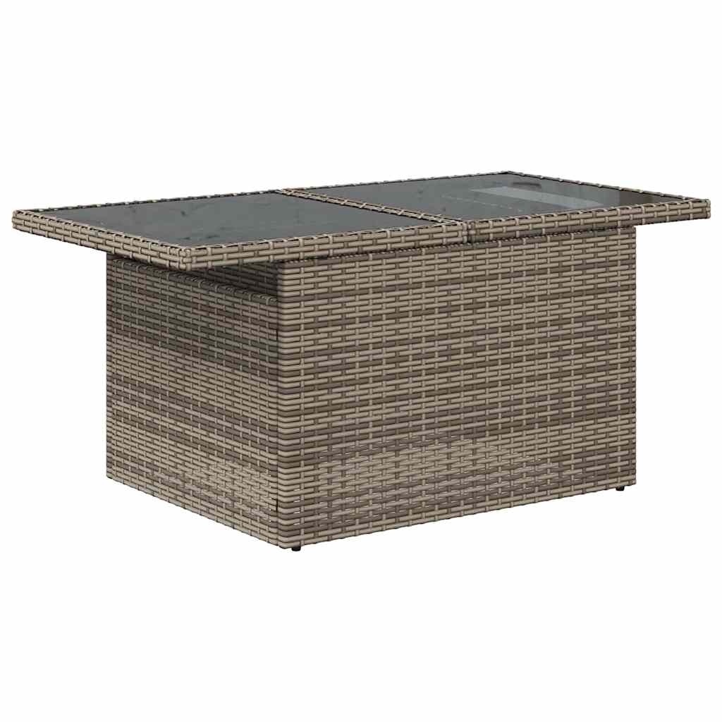 Havesofa Sæt 9 stk. Grå polyrattan