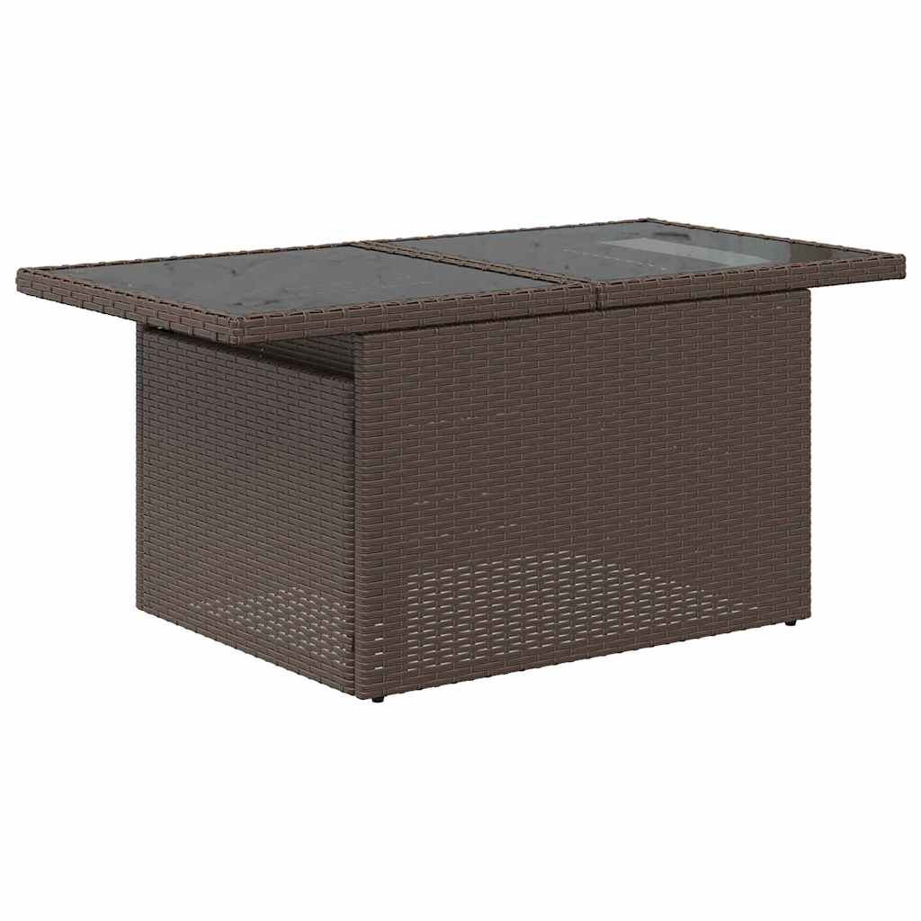 Havesofa Sæt 6 stk. Brun og Creme polyrattan