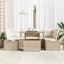 Sofa Sæt 7 stk. Beige og creme polyrattan