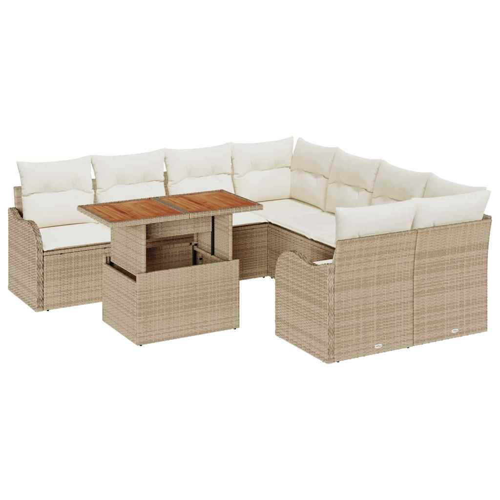 Havesofa Sæt 7 stk. 6-Antal sæder beige og cremefarvet