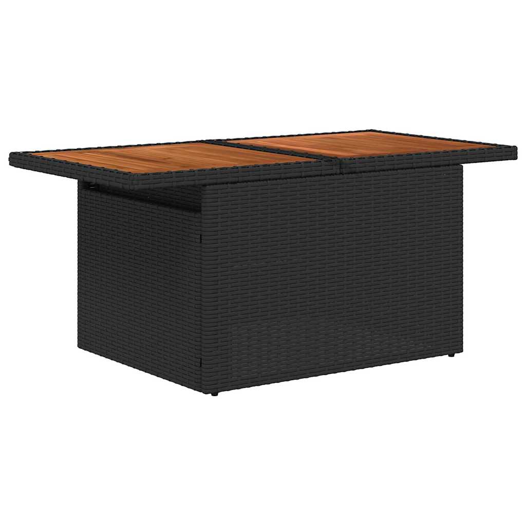 Havesofa Sæt 7 stk. Sort og Cream