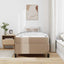 Sengestel med madras Cappuccino 80 x 200 cm Stof