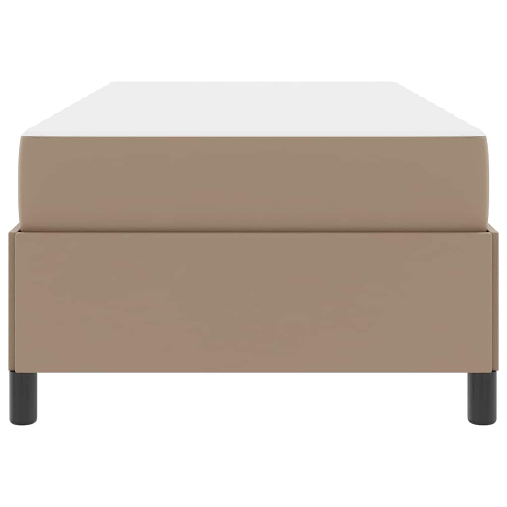 Sengestel med madras Cappuccino 80 x 200 cm Stof