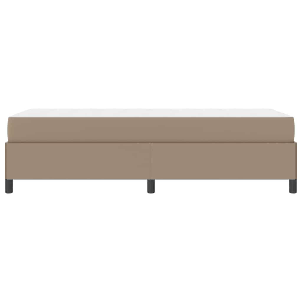 Sengestel med madras Cappuccino 80 x 200 cm Stof