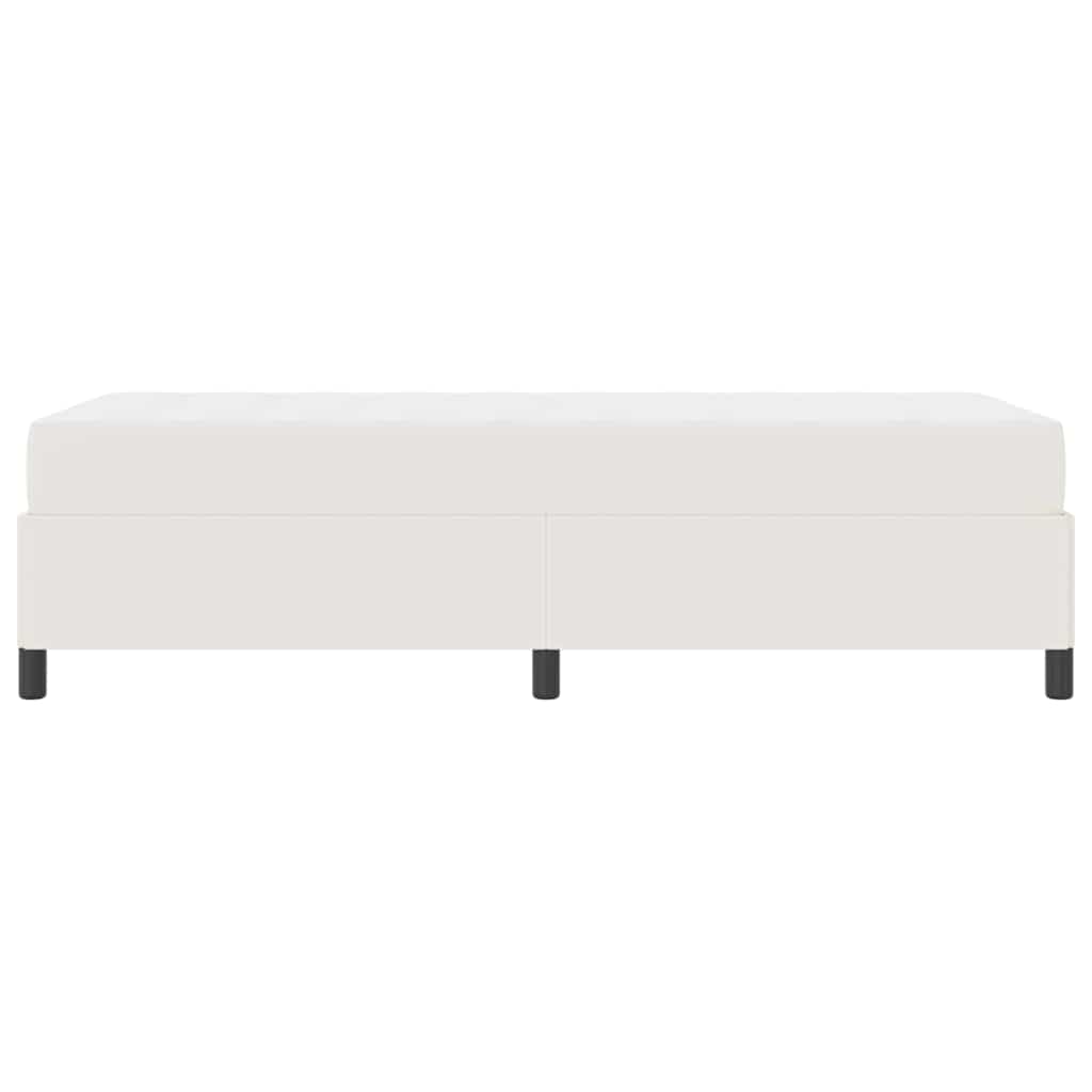 Sengestel med madras Creme 100 x 200 cm Stof