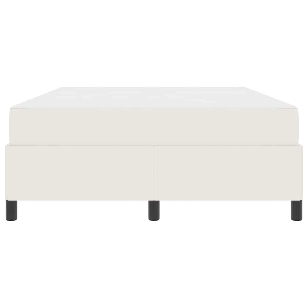 Sengestel med madras Creme 140 x 200 cm Stof