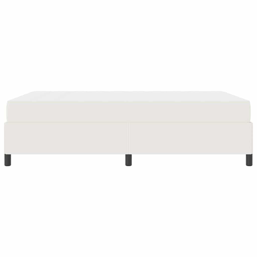 Sengestel med madras Creme 140 x 200 cm Stof