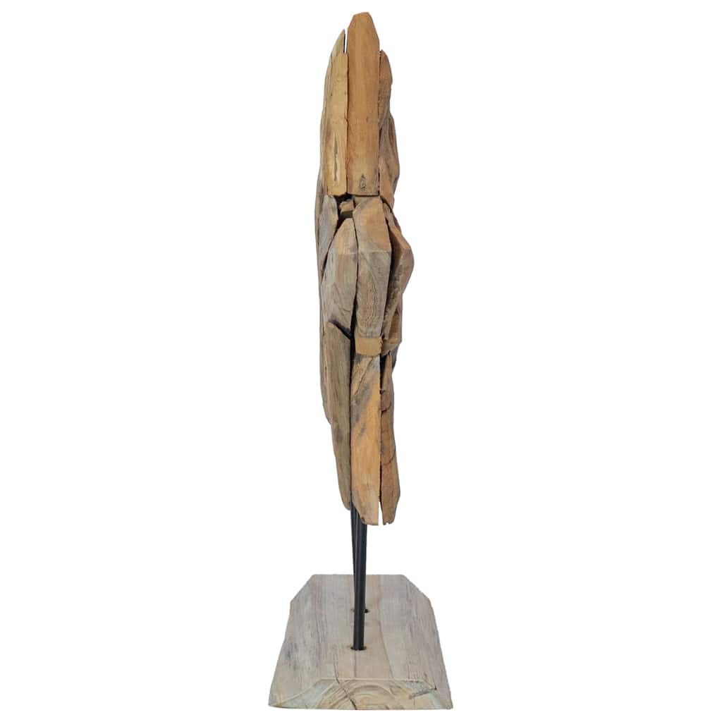 Jule Stjernen LED'er Brun 43,5 x 13,5 x 59 cm Massiv Teaktræ
