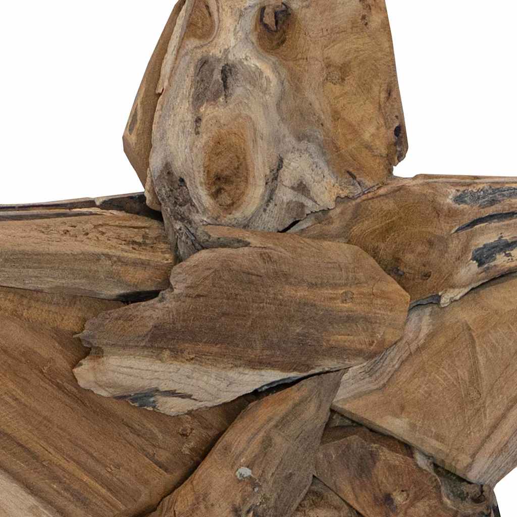 Jule Stjernen LED'er Brun 59,5 x 18 x 74 cm Massiv Teaktræ