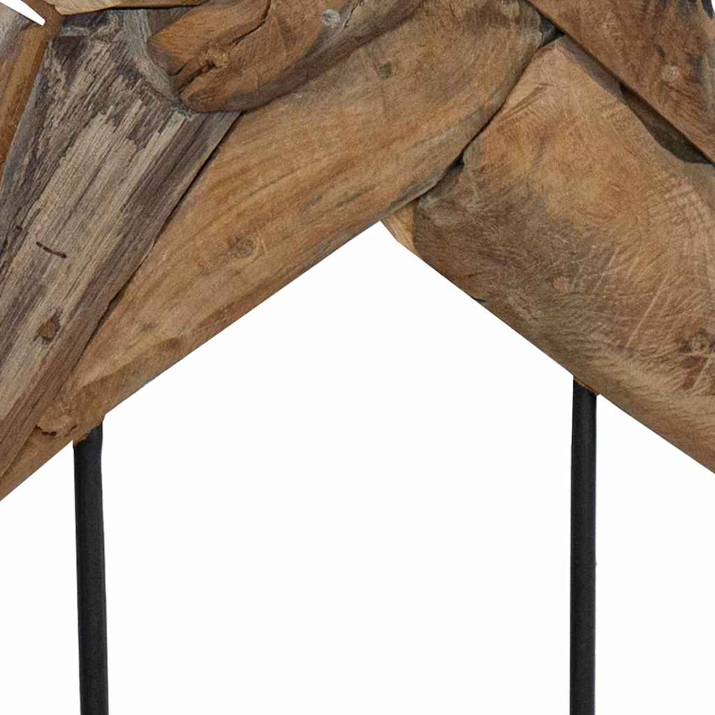 Jule Stjernen LED'er Brun 59,5 x 18 x 74 cm Massiv Teaktræ